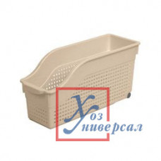 Корзинка Виолет Лофт хоз на колесах узкая латте 621020 /10/