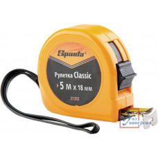 Рулетка SPARTA "Classic" 10м*24мм пластиковый корпус /31305 Рулетка SPARTA "Classic" 10м*24мм пластиковый корпус /31305