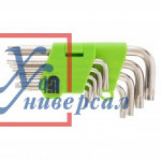 Набор ключей имбусовых Сибртех Tamper-T 9 шт TTT10-T50 45x, закаленные, короткие, никель /12321 Набор ключей имбусовых Сибртех Tamper-T 9 шт TTT10-T50 45x, закаленные, короткие, никель /12321