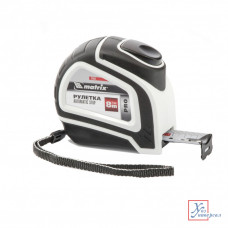 Рулетка MATRIX Autostop 8м*25мм, двухкомп. корпус. авто. фикс. /32553