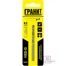 Сверло по мет. ГРАНИТ HSS-G 4,2х75мм 1шт. /165048