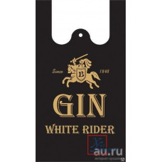Пакет-майка 30*60 18мкм ПНД Gin черный 50шт /40/