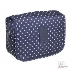Косметичка дорожная ЮниLook 20*21*9см на подвесе тёмно-синий 327-310 /4/