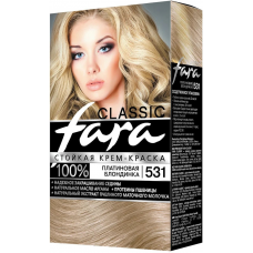 Краска для волос Fara 531 50+50+15 г платин. блондинка /5/