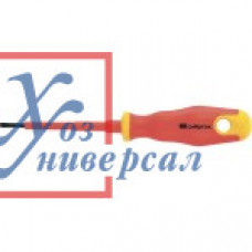 Отвертка Сибртех диэлектрическая до 1000В, SL3*75mm, CrV /12931